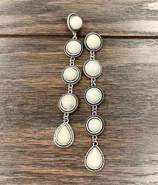 White Turquoise Dangles