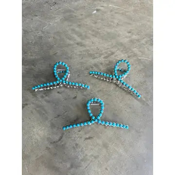 Turquoise Color Hair Clip