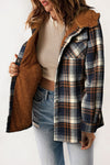 Plaid Sherpa jacket