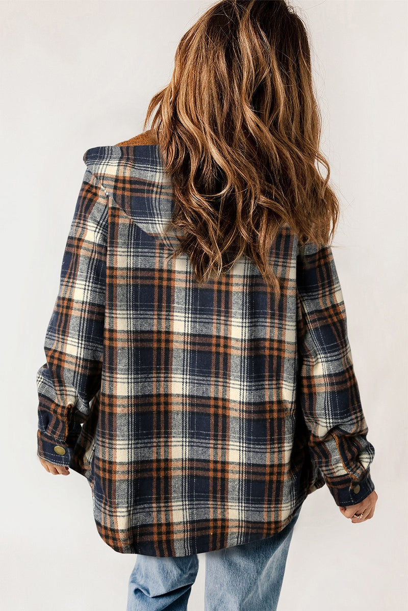 Plaid Sherpa jacket