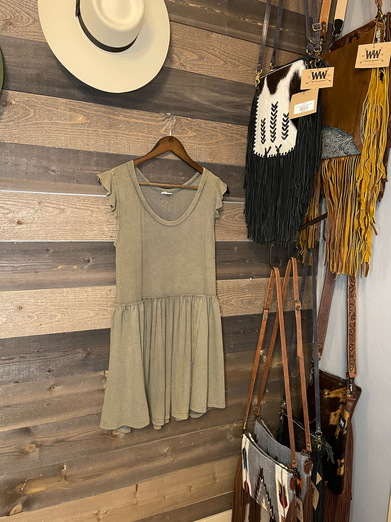 Teton Olive Dress